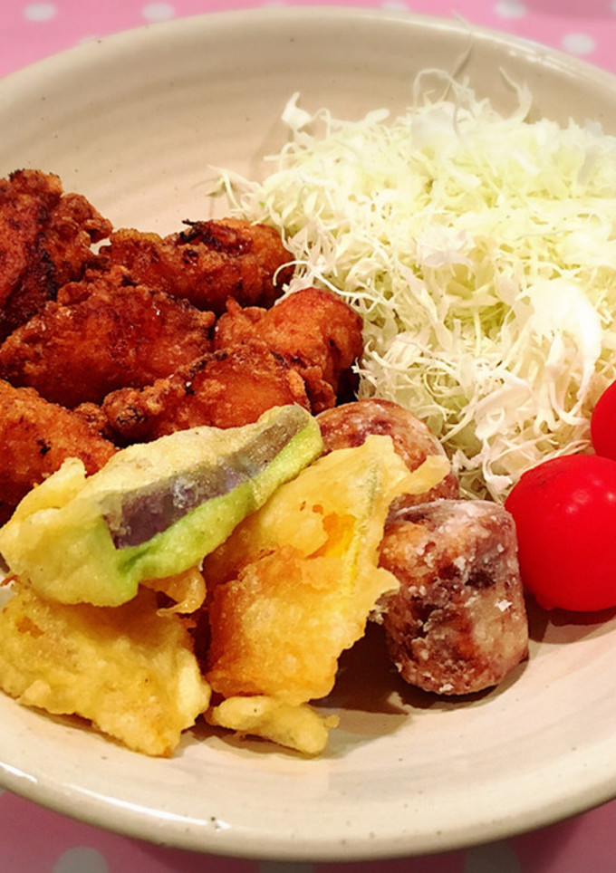 揚げ物（かぼちゃ、なす、里芋の煮物）-レシピのメイン写真
