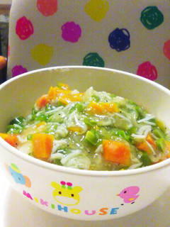 離乳食後期☆野菜としらすのあんかけ丼-レシピのメイン写真