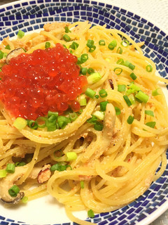 いくらと明太子のペペロンチーノ-レシピのメイン写真