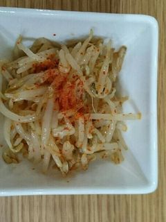 激安簡単おつまみ♪もやしの辛辛ナムル-レシピのメイン写真