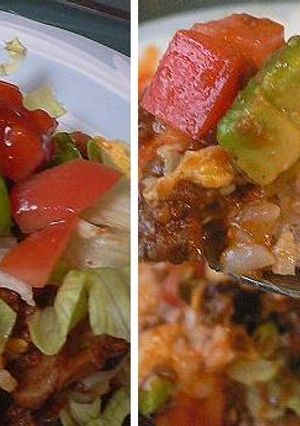 チリビーンズでタコライス-レシピのメイン写真