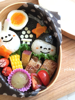 お月見☆簡単☆弁当☆秋弁当☆キャラ弁-レシピのメイン写真