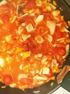 イカと野菜のトマト煮込み-レシピのメイン写真