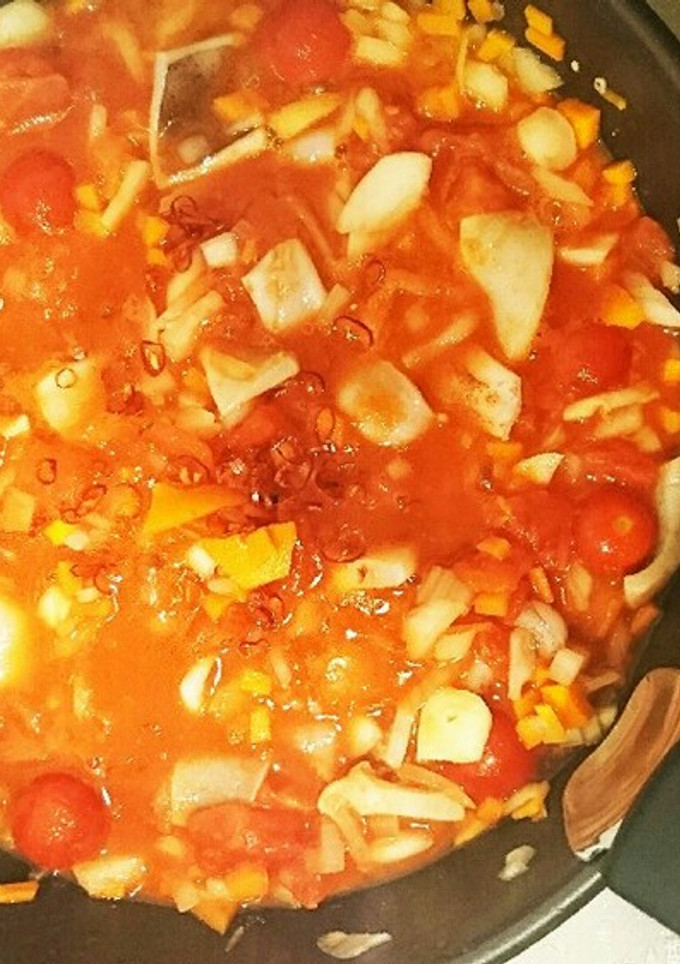イカと野菜のトマト煮込み-レシピのメイン写真