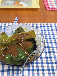 獅子唐とピーマンの焼き浸しカレー仕立て-レシピのメイン写真