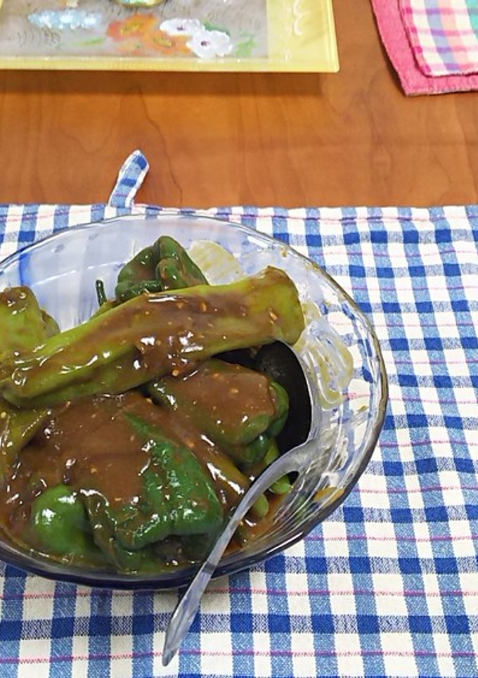 獅子唐とピーマンの焼き浸しカレー仕立て-レシピのメイン写真