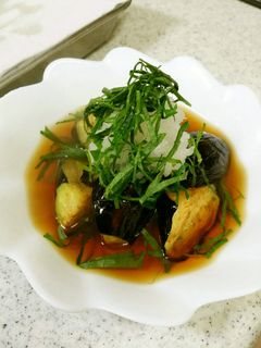 大葉たっぷりな揚げなす-レシピのメイン写真