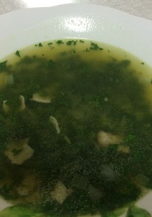 ふたりで美味しくモロヘイヤスープ-レシピのメイン写真