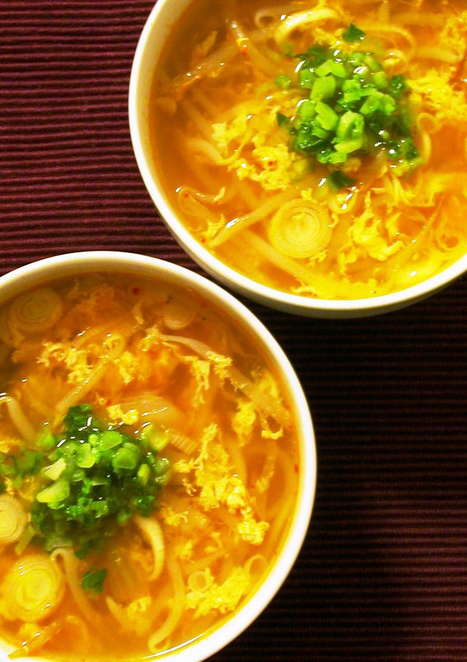 もやしとキムチとタマゴのおかずスープ-レシピのメイン写真