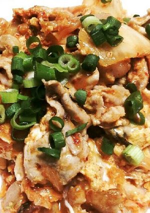 簡単♪ご飯におつまみに♪豚キムチ-レシピのメイン写真