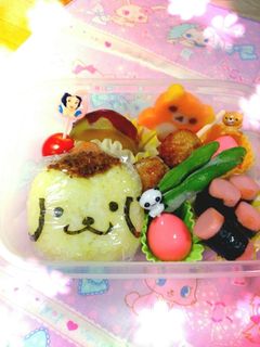 キャラ弁♪ポムポムプリンのおにぎり-レシピのメイン写真