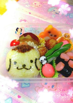 キャラ弁♪ポムポムプリンのおにぎり-レシピのメイン写真