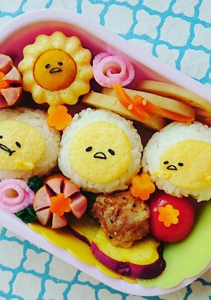 キャラ弁♪薄焼き卵で簡単❗ぐでたま♪-レシピのメイン写真