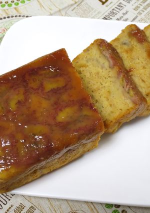 【美味】キャラメルバナナのパウンドケーキ-レシピのメイン写真