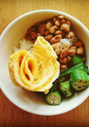 簡単・即席 華やかねばねば三色丼-レシピのメイン写真