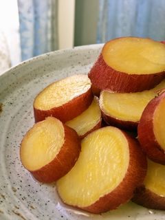 【材料3つ】さつまいも、簡単 甘煮、煮物-レシピのメイン写真