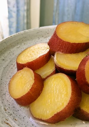 【材料3つ】さつまいも、簡単 甘煮、煮物-レシピのメイン写真