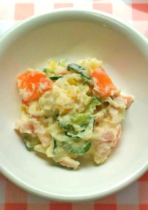 ポテトサラダ　給食-レシピのメイン写真