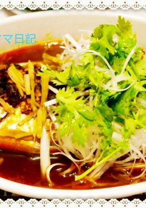 鯛の豆鼓辣油蒸し-レシピのメイン写真