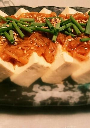 なめ茸冷奴-レシピのメイン写真
