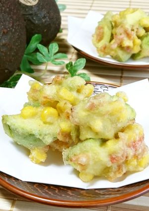 アボカドとコーンのひとくちかき揚げ-レシピのメイン写真