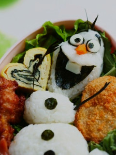 【キャラ弁♥】オラフ弁当-レシピのメイン写真