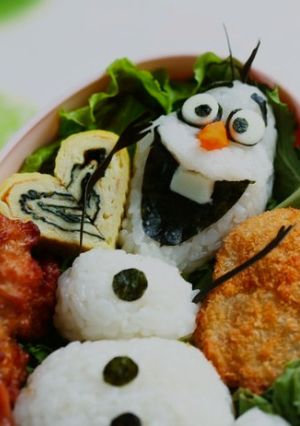 【キャラ弁♥】オラフ弁当-レシピのメイン写真