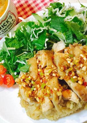 炊飯器だけで本格簡単☆ カオマンガイ-レシピのメイン写真