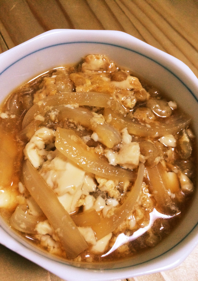 節約！簡単！時短！揚げ玉と豆腐の卵とじ♡-レシピのメイン写真