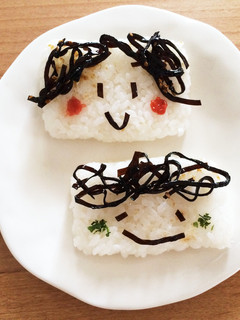 □かわいいスクエアおにぎり□-レシピのメイン写真