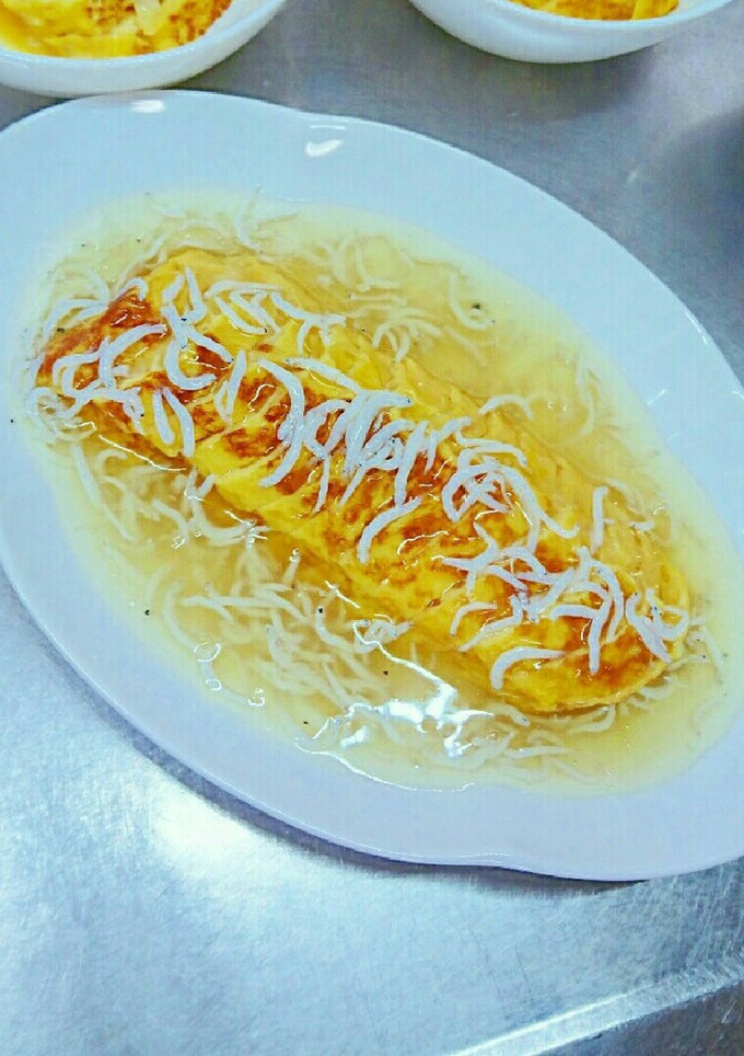 とろんちょ玉ねぎ卵焼き釜揚げしらす餡掛け-レシピのメイン写真