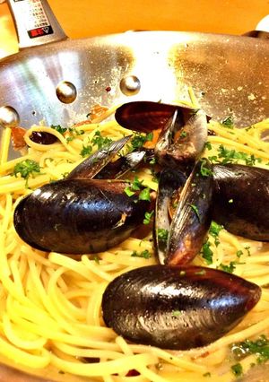 コストコのムール貝で作るスパゲティー！-レシピのメイン写真