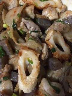 ごぼうと豚ばら肉の豆板醤炒め-レシピのメイン写真