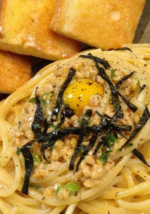 納豆パスタ-レシピのメイン写真