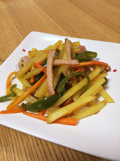 簡単♡細切り野菜の醤油炒め-レシピのメイン写真