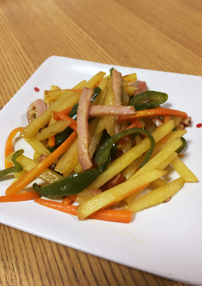 簡単♡細切り野菜の醤油炒め-レシピのメイン写真