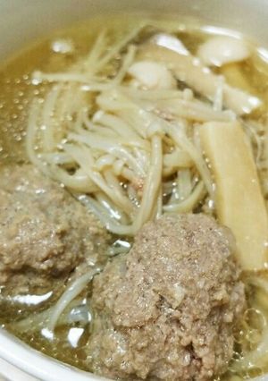 肉団子ときのこのスープ-レシピのメイン写真