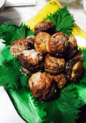 しいたけの肉詰めしそ風味♬-レシピのメイン写真