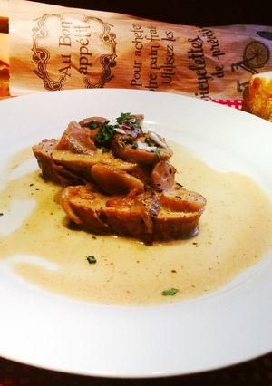 豚肉の固まりで柔らかクリーム煮込み-レシピのメイン写真