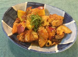 簡単＊鶏とさつま芋と蓮根の甘辛炒め＊-レシピのメイン写真