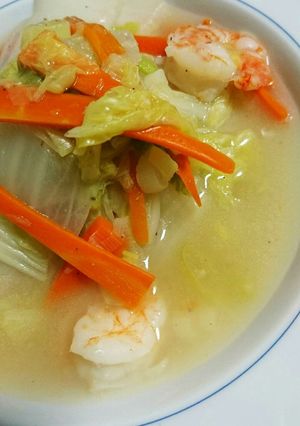 白菜とえびのトロトロ煮　人参も一緒に♬-レシピのメイン写真
