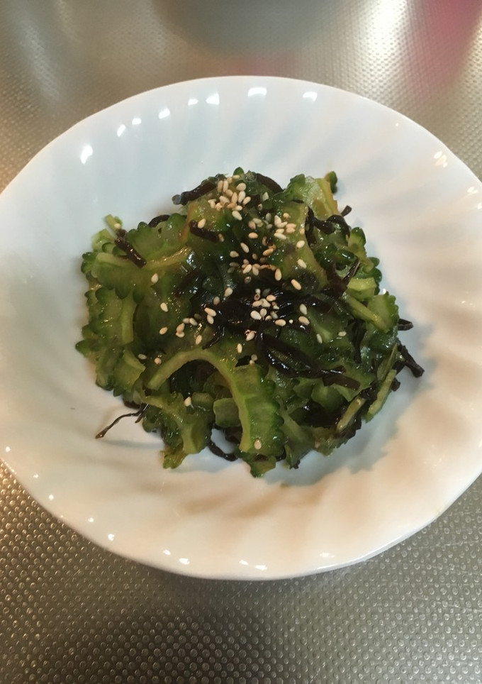 簡単ゴーヤと塩昆布のあて-レシピのメイン写真