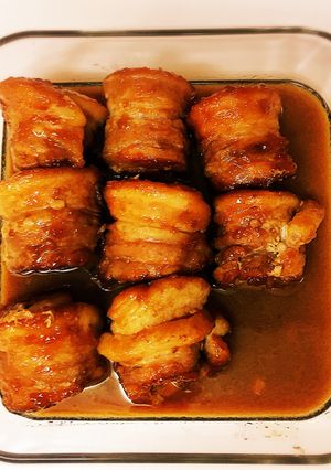 厚切り豚バラ肉の糸巻き炒め煮-レシピのメイン写真