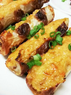 ちくわボート~野菜たっぷりつくねon-レシピのメイン写真