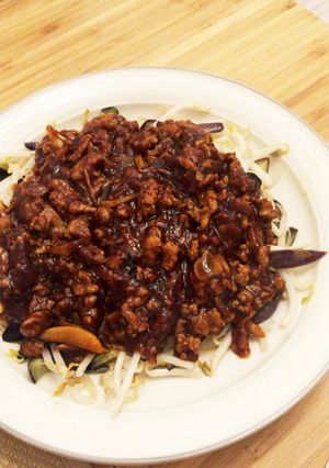 モヤシと茄子の挽肉あんかけ-レシピのメイン写真