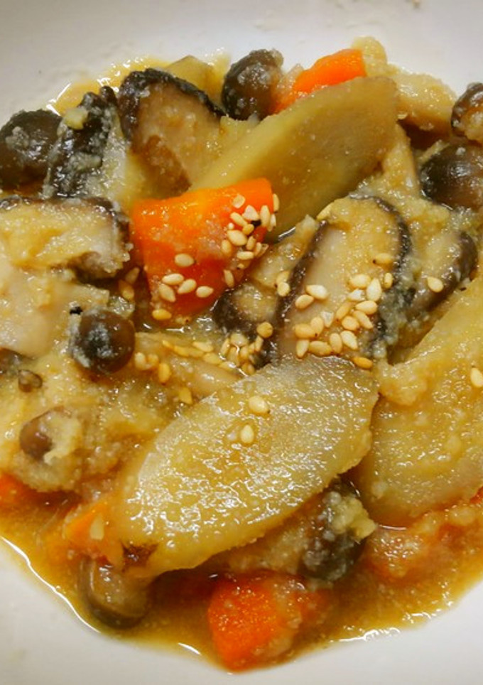 ごぼうと椎茸 しめじとおからの とろみ煮-レシピのメイン写真