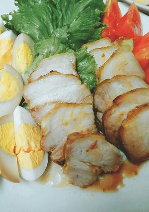 フライパンで豚ブロックの煮豚-レシピのメイン写真