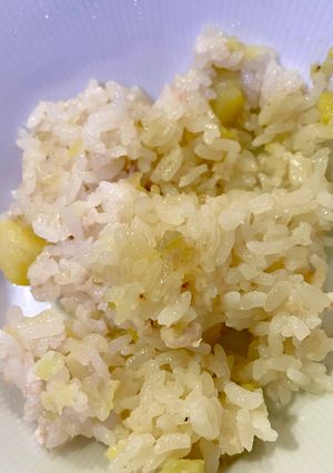 1歳~さつまいもと鶏ひき肉の炊き込みご飯-レシピのメイン写真
