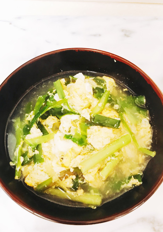 あっという間に◉韮と卵のスープ-レシピのメイン写真