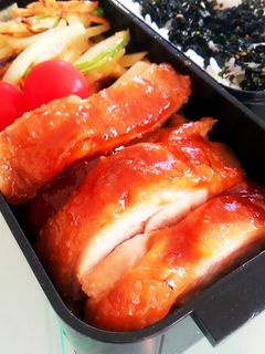 息子弁当♪照りウマ!鶏のみそ照り焼き弁当-レシピのメイン写真
